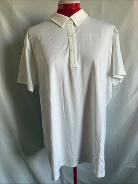 Men's White Short-Sleeve Polo Shirt - Clean Classic Style